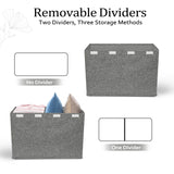 Downluxe Grey Toy Storage Organizer,25"x13"x16"
