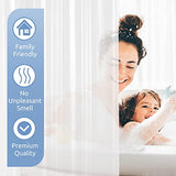 Downluxe PEVA Clear Heavy Waterproof Clear Shower Curtain Liner For Bathroom
