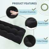 Downluxe Beach Cushions : Memory Foam Waterproof Chair Cushions