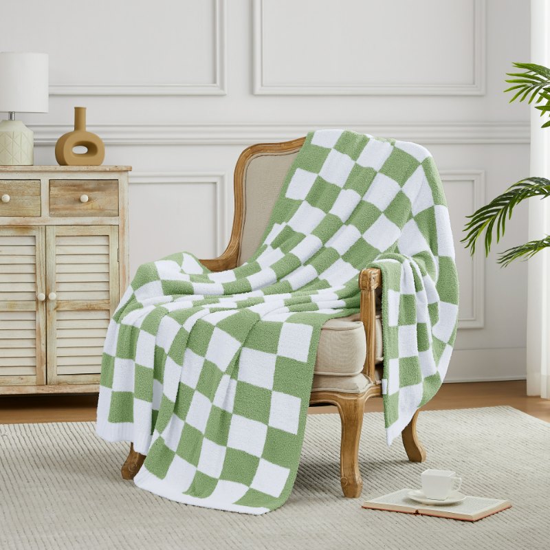Checkered Sage Green