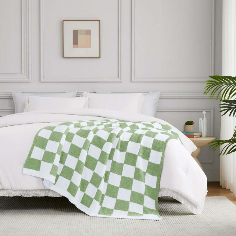 Checkered Sage Green