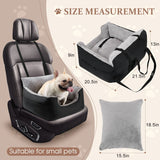 Downluxe Dog Car Seat with Storage Pockets for Small Dogs