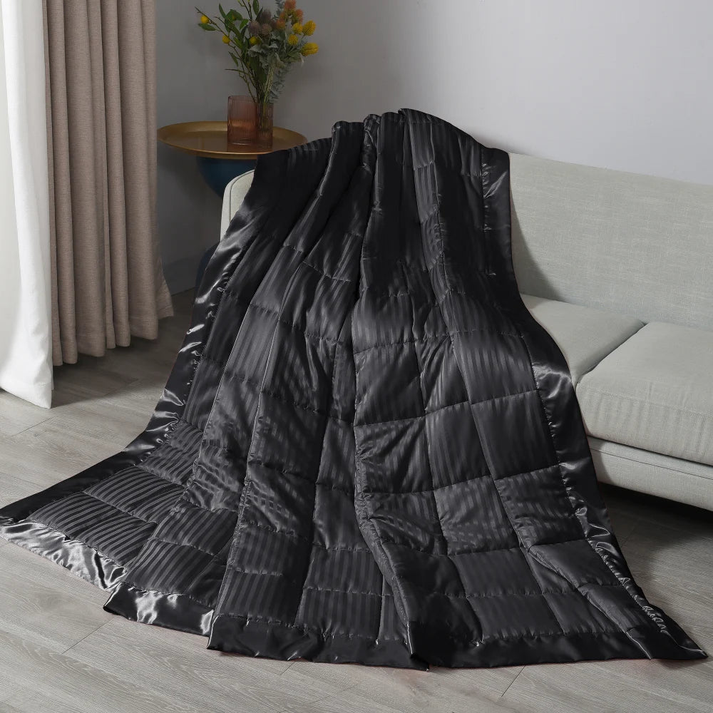 Glass Beads Queen King Size Weighted Blanket downluxe