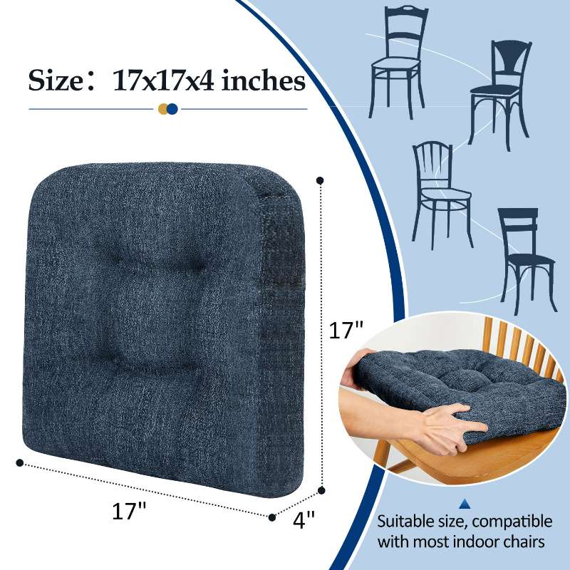 Tufted Chair Gripper Non Slip Chair Cushions Downluxe Chair